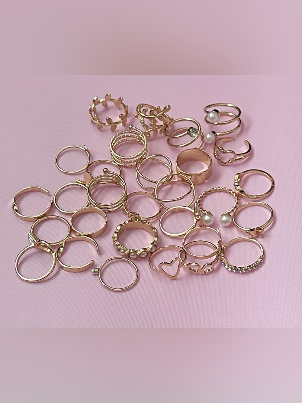 Gold Boho Celestial & Nature Ring Set | 29 Piece Bundle